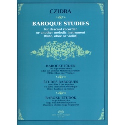 5226. L.Czidra : Baroque studies for descant recorder or another melodic instrument (flute, oboe or violin) (EMB)