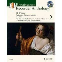 4991. P. Bowman, K. Bennetts : Renaissance Recorder Anthology 2 + online materiál