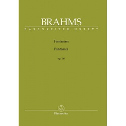 2533. J.Brahms : Fantasies op. 116 - Urtext (Bärenreiter)