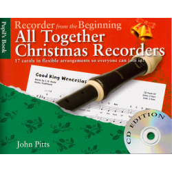 4958. J.Pitts : Recorder From The Beginning - All Together Christmas Recordes + CD