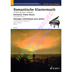1528. Romantic Piano Music, 23 Pieces for Piano Duet Vol.1 (Schott)