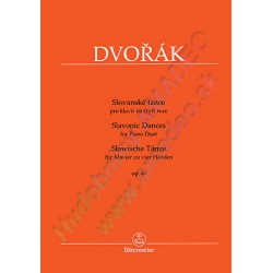 0112. A.Dvořák : Slavonic Dances for Piano Duet Op.46 (Bärenreiter)