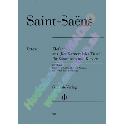 4595. C.Saint-Saëns : Elefant aus „Der Karneval der Tiere” für Kontrabass und Klavier (Henle)