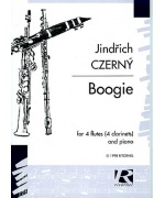 2711. J.Czerný : Boogie pro 4 příčné flétny (4 klarinety) a klavír