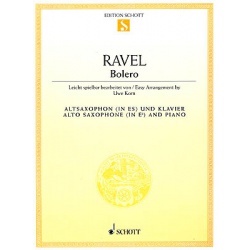 5299. M.Ravel : Bolero - Altosaxophon (in Es) und Klavier (Schott)