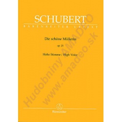 0642. F.Schubert : Die schöne Müllerin op.25, High Voice, Urtext (Bärenreiter)