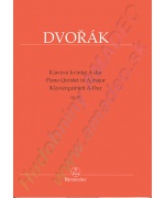 3456. A.Dvořák : Piano Quintet in A Major Op.81 - Urtext, Score & Parts (Bärenreiter)