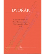 3456. A.Dvořák : Piano Quintet in A Major Op.81 - Urtext, Score & Parts (Bärenreiter)