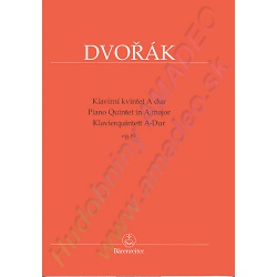 3456. A.Dvořák : Piano Quintet in A Major Op.81 - Urtext, Score & Parts (Bärenreiter)