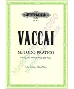 2665. Vaccai : Metodo Pratico di canto italiano, for high voice and piano (Peters)