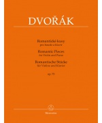 0498. A.Dvořák : Romantic Pieces for Violin and Piano Op. 75 Urtext (Bärenreiter)