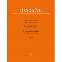 0498. A.Dvořák : Romantic Pieces for Violin and Piano Op. 75 Urtext (Bärenreiter)