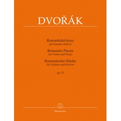 0498. A.Dvořák : Romantic Pieces for Violin and Piano Op. 75 Urtext (Bärenreiter)