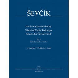 4130. O.Ševčík : Shool of Violin Technique Op. 1, Book 1 (Bärenreiter)