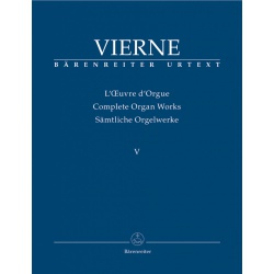 5433. L.Vierne : Complete Organ Works V,5. Symphonie op.47 Urtext (Bärenreiter)