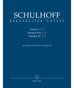 5921. E.Schulhoff : Sonatas for Piano no. Nos. 1-3, Urtext (Bärenreiter)