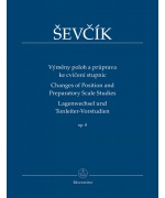 4138. O.Ševčík : Výmeny polôh a príprava ke cvičení stupníc op. 8 (Bärenreiter)