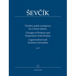 4138. O.Ševčík : Výmeny polôh a príprava ke cvičení stupníc op. 8 (Bärenreiter)