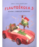 4966. J.a E.Kvapilovi : Flautoškola 3 - klavírní / cembalové doprovody