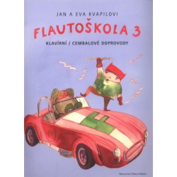 4966. J.a E.Kvapilovi : Flautoškola 3 - klavírní / cembalové doprovody