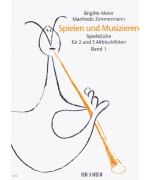 4975. M. Zimmermann : Spielen und Musizieren. Band 1. Spielstücke für 2 und 3 Altblockflöten