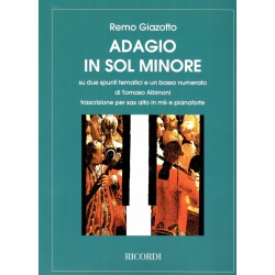 5203. R. Giazotto - T. Albinoni : Adagio in Sol Minore - Alto Sax With Piano