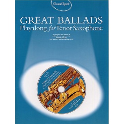 5310. Guest Spot Great Ballads Playalong for tenor saxophone includes CD