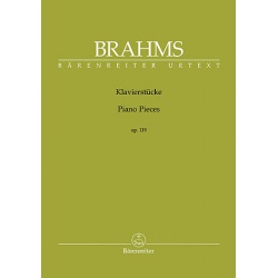 2561. J.Brahms : Piano Pieces op. 119 - Urtext (Bärenreiter)