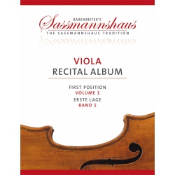 2453. K. Sassmannshaus : Viola Recital Album, Volume 1 (Bäreinreiter)