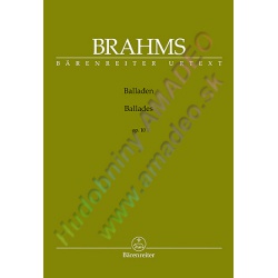 1579. J.Brahms : Balladen op. 10 (Bärenreiter)