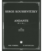 4467. S. Koussevitzky : Andante Op.1, No.1 (G. Ricordi & Co.)