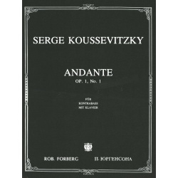 4467. S. Koussevitzky : Andante Op.1, No.1 (G. Ricordi & Co.)