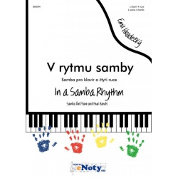 0211. E. Hradecký : V rytmu samby - 1 klavír 4 ruce + CD