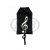 1653. Mini taška čierna - husľový kľúč