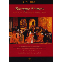 5241. L. Czidra : Baroque Dances for two treble recorders (or flute or violin)