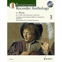 4967. P. Bowman, K. Bennetts : Renaissance Recorder Anthology 3 + online materiál