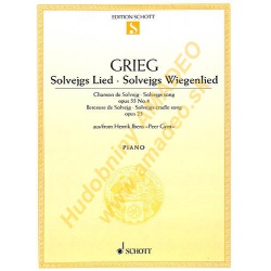 4786. E.H.Grieg : Solvejgs Lied Op.55, No. 4 (Schott)