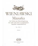 0465. H. Wieniawski : Mazurka for violin with piano accompaniment Op. 19 No. 2