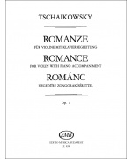 0416. P. I. Tchaikovsky : Romance for Violin with Piano Accompaniment Op. 5