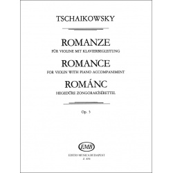 0416. P. I. Tchaikovsky : Romance for Violin with Piano Accompaniment Op. 5