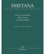 2204. B.Smetana : Lístky do památníku pro klavir - Urtext (Bärenreiter)