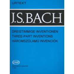 4770. J.S.Bach : Three-part Inventions (15 Sinfonien) BWV 787-801 - Urtext