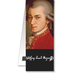 1173. Papierová magnetická záložka do knihy - Mozart