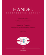 4944. G.F. Händel : Sonáta pre flautu a basso continuo C dur (HWV 365)