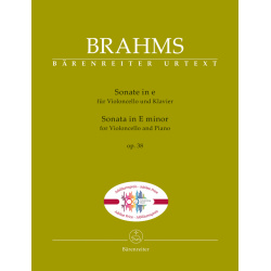 0435. J. Brahms : Sonáta pre violončelo a klavír e mol op. 38