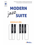 0093. B. Lédl : Modern Jazz Suite + Audio Online / pět jazzových skladeb pro klavír