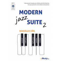 0094. B.Lédl : Modern Jazz Suite 2 + Audio Online / pět jazzových skladeb pro klavír