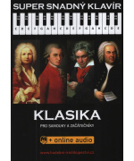 0100. Super snadný klavír: KLASIKA pro samouky a začátečníky - melodie/akordy