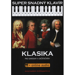 klikni pre zväčšenie 0100. Super snadný klavír: KLASIKA pro samouky a začátečníky - melodie/akordy