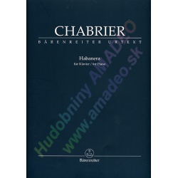 3600. E.Chabrier : Habanera for Piano - Urtext (Bärenreiter)